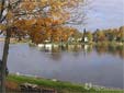 Autumn view on Pigeon Lake