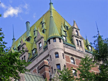 Chateau Frontenac, the world's most photographed hotel, is iconic to the province of Quebec.